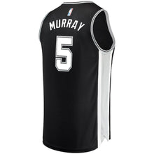 Load image into Gallery viewer, Dejounte Murray San Antonio Spurs Branded Fast Break Road Player Jersey Black - Icon Edition