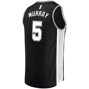 Dejounte Murray San Antonio Spurs Branded Fast Break Road Player Jersey Black - Icon Edition