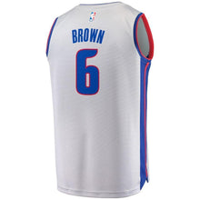 Load image into Gallery viewer, Bruce Brown Detroit Pistons Branded Fast Break Jersey Gray - Statement Edition