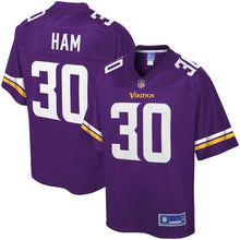 Load image into Gallery viewer, C.J. Ham Minnesota Vikings Pro Line Team Color Player Jersey – Purple 2018/2019