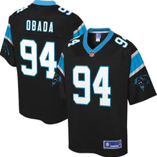 Load image into Gallery viewer, Efe Obada Carolina Panthers Pro Line Player Jersey – Black 2018/2019