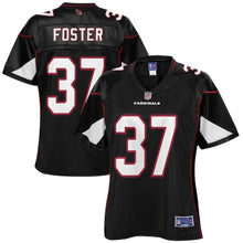 Load image into Gallery viewer, D.J. Foster Arizona Cardinals Pro Line Women&#39;s Player Jersey – Black 2018/2019