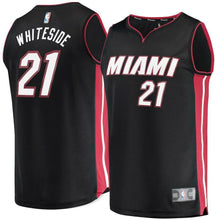 Load image into Gallery viewer, Hassan Whiteside Miami Heat Branded Fast Break Jersey Black - Icon Edition