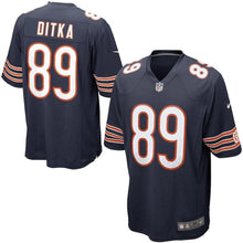 Load image into Gallery viewer, Chicago Bears Mike Ditka Retired Player Game Jersey - Navy 2018/2019