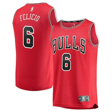 Load image into Gallery viewer, Cristiano Felicio Chicago Bulls Branded Youth Fast Break Player Jersey - Icon Edition - Red 2018/2019