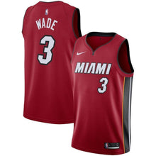 Load image into Gallery viewer, Dwyane Wade Miami Heat Swingman Jersey - Statement Edition – Red