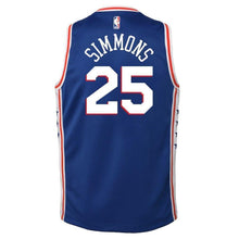 Load image into Gallery viewer, Ben Simmons Philadelphia 76ers Youth Jersey Blue - Icon Edition 2018/2019
