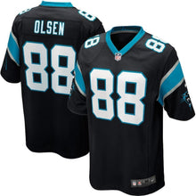 Load image into Gallery viewer, Greg Olsen Carolina Panthers Game Jersey - Black 2018/2019