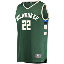 Load image into Gallery viewer, Khris Middleton Milwaukee Bucks Branded Youth Fast Break Player Jersey Green - Icon Edition 2018/2019
