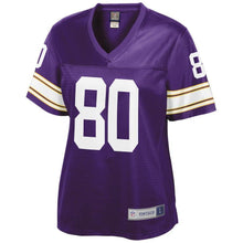 Load image into Gallery viewer, Cris Carter Minnesota Vikings Pro Line Women&#39;s Retired Player Jersey – Purple 2018/2019