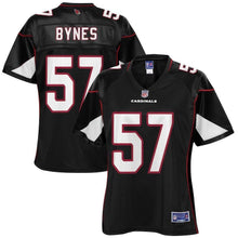 Load image into Gallery viewer, Josh Bynes Arizona Cardinals Pro Line Women's Player Jersey – Black 2018/2019