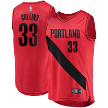 Load image into Gallery viewer, Zach Collins Portland Trail Blazers Branded Fast Break Player Jersey - Statement Edition - Red