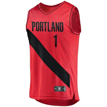 Load image into Gallery viewer, Evan Turner Portland Trail Blazers Branded Fast Break Player Jersey - Statement Edition - Red