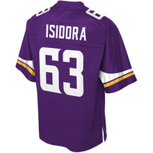 Load image into Gallery viewer, Danny Isidora Minnesota Vikings Pro Line Team Color Player Jersey – Purple 2018/2019