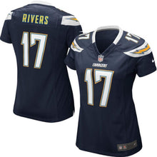 Load image into Gallery viewer, Philip Rivers Los Angeles Chargers Women's Game Jersey - Navy Blue