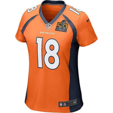 Load image into Gallery viewer, Peyton Manning Denver Broncos Women's Orange Super Bowl 50 Game Jersey 2019