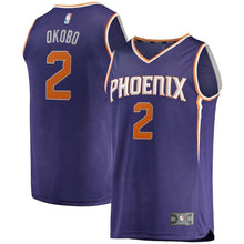 Load image into Gallery viewer, Elie Okobo Phoenix Suns Branded Fast Break Jersey - Icon Edition - Purple
