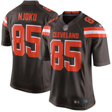 Load image into Gallery viewer, David Njoku Cleveland Browns Game Jersey - Brown 2018/2019