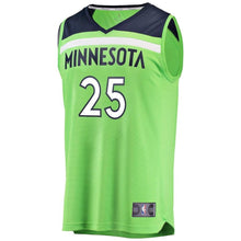 Load image into Gallery viewer, Derrick Rose Minnesota Timberwolves Branded Fast Break Player Jersey - Statement Edition - Neon Green