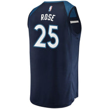 Load image into Gallery viewer, Derrick Rose Minnesota Timberwolves Branded Fast Break Player Jersey - Icon Edition - Navy