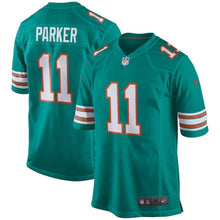 Load image into Gallery viewer, DeVante Parker Miami Dolphins Game Jersey - Aqua 2018/2019