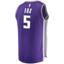 Load image into Gallery viewer, De&#39;Aaron Fox Sacramento Kings Branded Fast Break Jersey Purple - Icon Edition