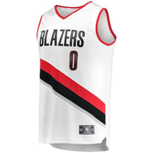 Load image into Gallery viewer, Damian Lillard Portland Trail Blazers Branded Youth Fast Break Jersey White - Association Edition 2018/2019