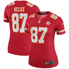 Load image into Gallery viewer, Travis Kelce Kansas City Chiefs Women's Color Rush Legend Jersey - Red