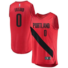Load image into Gallery viewer, Damian Lillard Portland Trail Blazers Branded Youth Fast Break Jersey Red - Statement Edition 2018/2019