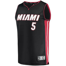 Load image into Gallery viewer, Derrick Jones Miami Heat Branded Fast Break Player Jersey - Icon Edition – Black