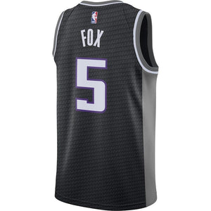 De'Aaron Fox Sacramento Kings Swingman Jersey - Statement Edition – Black