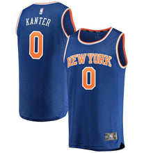 Load image into Gallery viewer, Enes Kanter New York Knicks Branded Fast Break Road Player Jersey Royal - Icon Edition