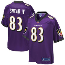 Load image into Gallery viewer, Willie Snead Baltimore Ravens Pro Line Player Jersey – Purple 2018/2019