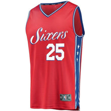 Load image into Gallery viewer, Ben Simmons Philadelphia 76ers Branded Youth Fast Break Jersey Red - Statement Edition 2018/2019