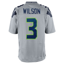 Load image into Gallery viewer, Seattle Seahawks Russell Wilson Gray Jersey 2018 - 2019