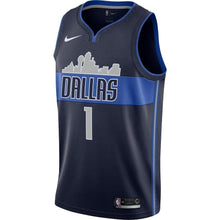 Load image into Gallery viewer, Dennis Smith Jr Dallas Mavericks Swingman Jersey - Statement Edition – Navy