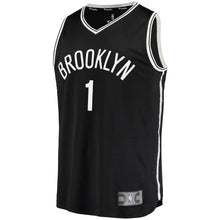 Load image into Gallery viewer, D&#39;Angelo Russell Brooklyn Nets Branded Youth Fast Break Jersey Black - Icon Edition 2018/2019