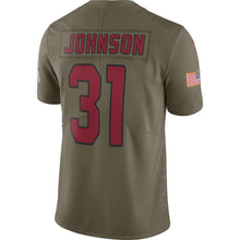 Load image into Gallery viewer, David Johnson Arizona Cardinals Salute To Service Limited Jersey - Olive 2018/2019