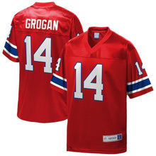 Load image into Gallery viewer, Steve Grogan New England Patriots Pro Line Retired Player Jersey – Red 2018/2019