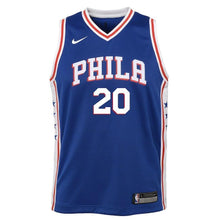 Load image into Gallery viewer, Markelle Fultz Philadelphia 76ers Youth Jersey Blue - Icon Edition 2018/2019