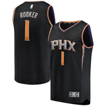 Load image into Gallery viewer, Devin Booker Phoenix Suns Branded Youth Fast Break Jersey Black - Statement Edition 2018/2019