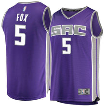 Load image into Gallery viewer, De&#39;Aaron Fox Sacramento Kings Branded Fast Break Jersey Purple - Icon Edition
