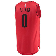Load image into Gallery viewer, Damian Lillard Portland Trail Blazers Branded Youth Fast Break Jersey Red - Statement Edition 2018/2019