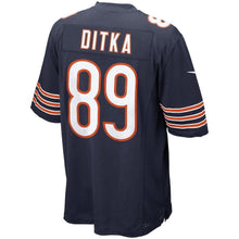 Load image into Gallery viewer, Chicago Bears Mike Ditka Retired Player Game Jersey - Navy 2018/2019
