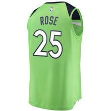 Load image into Gallery viewer, Derrick Rose Minnesota Timberwolves Branded Fast Break Player Jersey - Statement Edition - Neon Green
