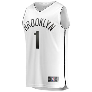 D'Angelo Russell Brooklyn Nets Branded Fast Break Jersey White - Association Edition
