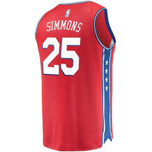 Load image into Gallery viewer, Ben Simmons Philadelphia 76ers Branded Youth Fast Break Jersey Red - Statement Edition 2018/2019