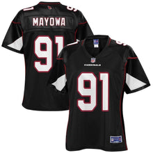 Load image into Gallery viewer, Benson Mayowa Arizona Cardinals Pro Line Women&#39;s Player Jersey – Black 2018/2019