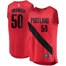 Load image into Gallery viewer, Caleb Swanigan Portland Trail Blazers Branded Fast Break Player Jersey - Statement Edition - Red