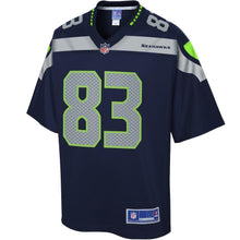 Load image into Gallery viewer, David Moore Seattle Seahawks Pro Line Team Color Player Jersey – College Navy 2018/2019